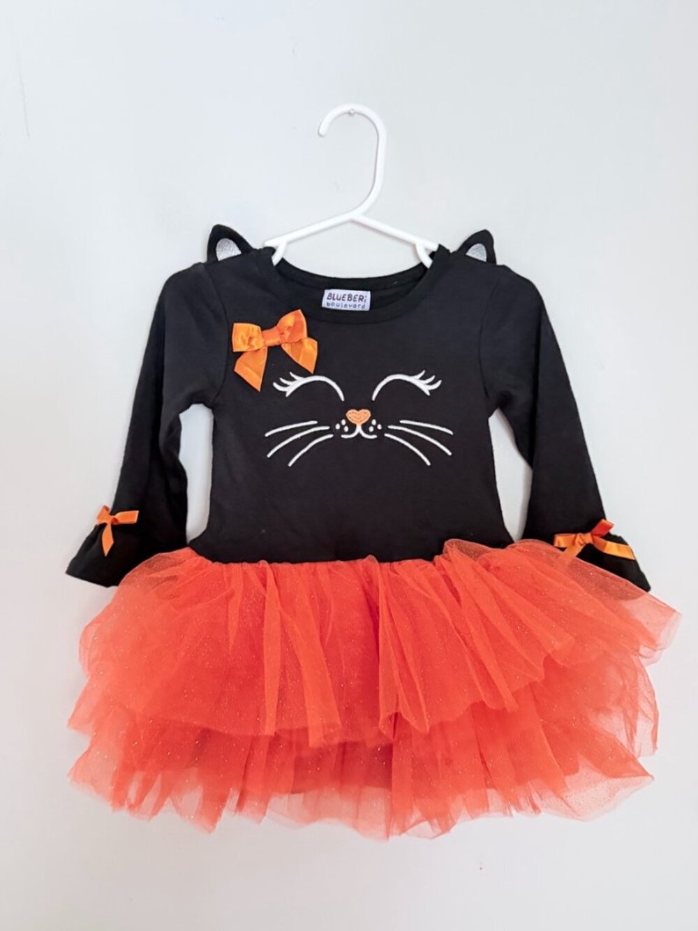 Blueberi Boulevard Black Cat Tutu Halloween Dress 3T